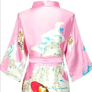 Long Pink Kimono